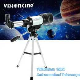 Visionking 70300 Professional Astronomical Telescope Skywatcher 150X Space Sky Moon Observation Monocular Astronomy Scope With Trpod