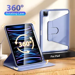 360 Rotation Case for iPad Pro 12.9 11 2022 6th Air 5 4 3 Funna Mini 6 1 2 9.7 9 9th 10th Generation 10.9 10.2 2021 Cover HKD230809