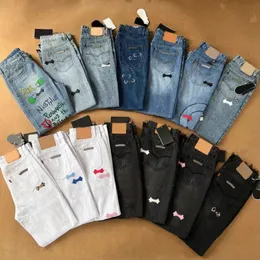 Kvinnors designer jeans de tvärtryckta byxorna tvättade ljus i gamla jeans rakt löst jean mens kvinna mitt midja långa byxor par lös casual pan z3c6#