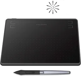 Canetas para tablets gráficos HUION HS64 6x4 polegadas Desenho gráfico Telefone Tablet Ferramentas de pintura com caneta sem bateria para Android Windows e macOS 230808
