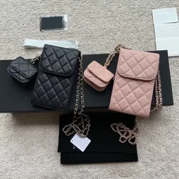10A best original quality trapezoid chip authentication sheepskin leather shoulder bag women black handbags ladies composite tote bag clutch female purse