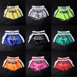 Krótkie spodenki Muay Thai Men's Boxing Pants Women Boy Girl Kickboxing Fighting MMA Shorts Sanda Training Grappling BJJ Trunks 230808