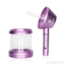 vetro in lega di alluminio acqua sigaretta vaso vetro sigaretta secchio confezione regalo installato sigaretta narghilè Dab rig bong tubi dell'acqua