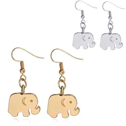 Dangle Chandelier New 19x14mm alloy Elephant Drop Acks for Women Ladies Gold Sier Ear Hook Delivery Delivery Jewelry Dhzlm