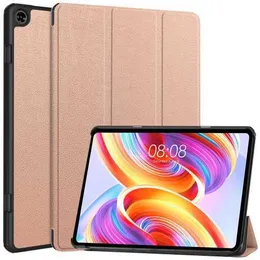 Fashion Solid Color Case for Teclast T50 2023 M40 Plus P40HD P30S Ultra-cienki skórzany fałdowanie wstrząsowe okładka tabletu HKD230809