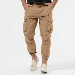 Pantaloni da uomo Foam Star Maschio Tutti gli utensili abbinati Pantaloni multitasche con bottoni tinta unita