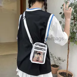 Cross Body Summer Mobile Phone Small Bag Summer Transparent Small Bag Female 2023 Printed Cartoon Crossbody Bag Female Small Square Bagstylishdesignerbags