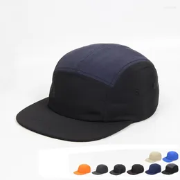 Ball Caps Cotton Five Panel Baseball Cap Casquette Plate Kość Snapback Cappello Con Orecchie Che Si Muovon Hip Hap Hats dla mężczyzn kobiety