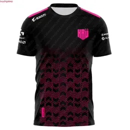 2023 Team eSports Herren- und Frauen-T-Shirts Kru Jersey Summer Sport Kurzarm Custom Uniform Valorant LEC Game T-Shirts