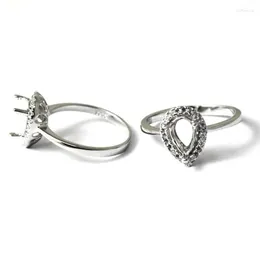 Cluster Rings Beadsnice ID27353 925 Silver For Women Elegant Forever Wedding Engagement Setting Semi Ring Mount
