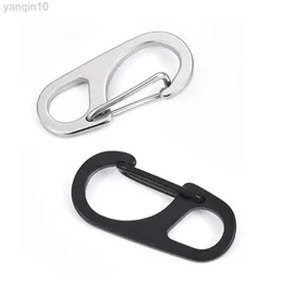 حماية الصخور 100pcs الكلاسيكية mini karabijnhaak sleutelhanger opknoping Verbinding opslag سلسلة حلقة sleutelhanger keyfob staal kleur s knop hkd230810