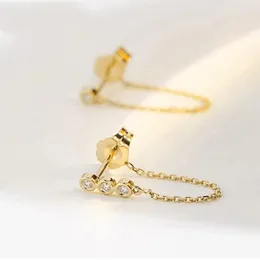 Studörhängen koreanska estetiska örhänge rostfritt stål för kvinnor släpper dingle boho mode smycken 2023 grossist