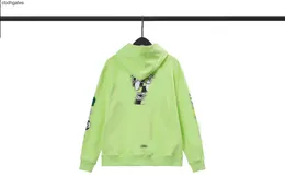 Fashion Heartz Hoodies Sweaters Designer Shirts Mens 2023 Fashion Chromez Brand Ch Apple Green Graffiti Hooded Sweater Loose Casual Pullover Couple Style