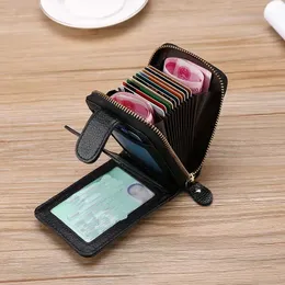 Genuine leather mens designer card holders cowhide driver's license male short style purses fashion casual wallets no438