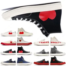 All Stars Shoe CDG Canvas Play Love With Eyes Hearts 1970 1970s Big Eyes Beige Black Classic Casual Skateboard Sneakers 35-44 Designer women Platform canvas shoes