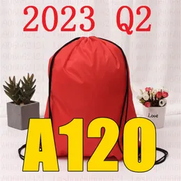 Other Bags Latest Q2 BA 120 Drawstring Bag BA120 Belt Waterproof Backpack Shoes Clothes Yoga Running Fitness Travel Bags 230809