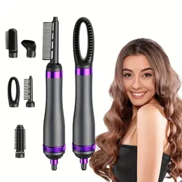 5-in-1 Hair Dryer Brush Styler - One Step Hair Blowout Volumizer for Straightening, Curling, Drying, and Styling - Professional Quality Hair Care Tool