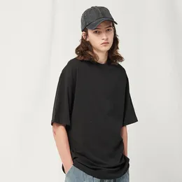 Men's T-Shirts Extfine 210GSM Quality Cotton Oversized Tee Men Unisex T-shirt y2k Vintage Casual Tshirt Basic Harajuku T Shirt Tops Tee 230809