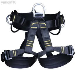 Rock Protection Outdoor Hiking Rock Climbing Half Body Waist Support Safety Belt Working At Heights Harness Aerial Equipment HKD230810