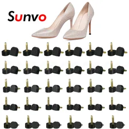 신발 부품 액세서리 Sunvo 60pcs 하이힐 보호기 신발 수리 힐 스토퍼 보호 다우 엘 리프트 교체 팁 핀 힐 액세서리 230809