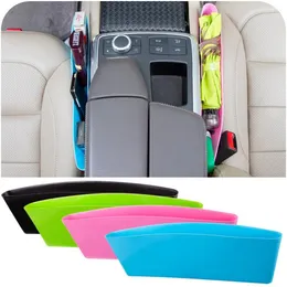 Plastkomprimerbart papperskorgen containrar Pure Colors Auto Car Seat Gap Pocket Catcher Organizer Pocket Catcher Box SN848