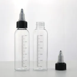 30 ml/60 ml/100 ml/120 ml/250 ml plast PET E Juice Liquid Capacity Droper Bottles Twist Top Cap Tattoo Pigment Ink Container