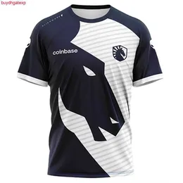 2023 Team eSports Herren- und Frauen-T-Shirts Flüssige Flüssigkeit neueste Jersey-Spiel Uniform Fans Custom ID Tops Sommer Mesh atmungsfreie Kurzarm Tees Jungen