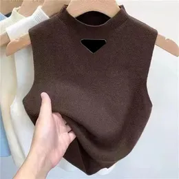 Projektantka kamizelka swetra dla kobiet pullover elastyczne kamizelki z dzianin