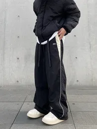 Herrbyxor y2k män streetwear chic last koreanska harajuku casual fallskärmsteknikbyxor för kvinnor svettbyxor breda ben joggar byxor kläder 230809