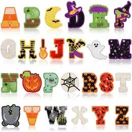 Notions Cute Halloween Iron on Patches Ghost Bat Spider Shape Letters Patch Cartoon Embroidered Applique DIY Craft Accessories for Kids Halloween Costume Clothing