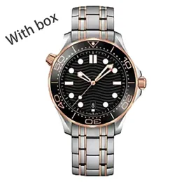 Classic Mens Watches Popular Watch Waterproof Automatic Mechanical Watch omga designer automatic movement 41MM stainless steel montre luxe gold black wristwatch