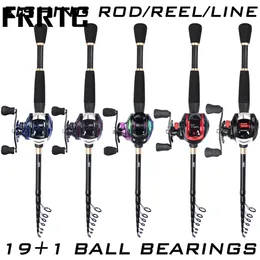 Rod Reel Combo Fishing Telecopic и 19 1BB Baitcasting для пресноводных снастей наборы 230809