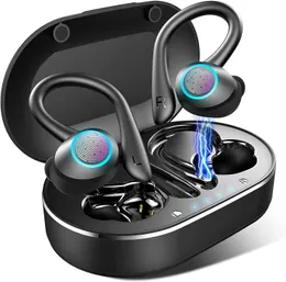 Wireless Earbud, Bluetoth 5.1 Sport Headphones in Ear with Earhooks, Bluetoth Earbud Wireless Headphones, IP7 Waterproof Earphones, Noise Cancelling Headset