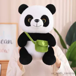 Plush Plush Animals 20/30/38/45 cm plecak pandę pluszowa zabawka pluszowa pandę panda plushie kreskówka plecak twórczy prezent dla dzieci R230810