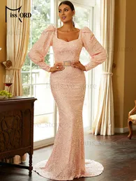 Missord Luxury Sweetheart Neck Long Sequin Mermaid Emm Dress Dress Party Wedding Women's Elegant Slim Evening Dresses T230810