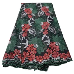 ky-5037 고품질 스위스 비일 레이스 패브릭 아프리카 판매 on multicolored cotton cloth seeed craft rhinestones 장식 여성 형식 드레스 리셉션 2023