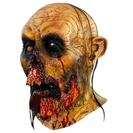 Zombie Tongue Latex Mask Halloween Mask Melting Face Walking Dead Halloween Scary Costume Props HKD230810