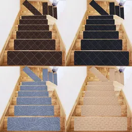 Carpets 1PC Home Stair Carpet Mat Variety Pattern Protector Rug Self-adhesive Stepping Non-slip Water Absorption Soft