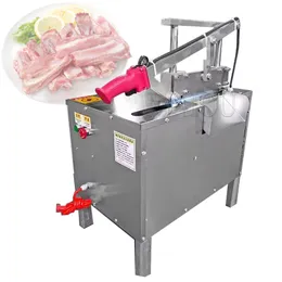 Домохозяйственная автоматическая замороженная мясо -режущая машина Коммерческая рабочая стола Электрическая костяная режущая машина 110 В 220 В