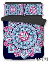 Sängkläder sätter västra Bohemian Beding Set Bedstrast 260x220 täcke omslagskudde Mandala Comforter King Size Ropa de Cama Dropship WQ 230809