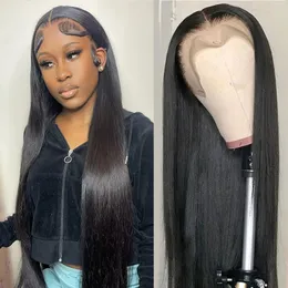 Straight Lace Front Wigs Hd Lace Wig 13x6 Human Hair Wigs for Black Women Pre Plucked Brazilian 32 30 Inch Lace Frontal Wig