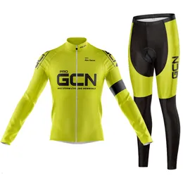 Bisiklet Jersey Setleri Pro GCN Nefes Alabilir Uzun Kol Bisiklet Seti Dağ Bisiklet Giysileri Sonbahar Bisiklet Formaları Giysileri Maillot Ropa Ciclismo 9d Jel 230809