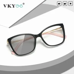 Läsglasögon vkyee rektangel anti blå stråle läsglasögon kvinnor myopia hyperopia pochromic recept anpassade optiska glasögon pfd2072 230809