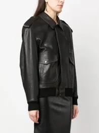 Y5L 디자이너 가죽 외곽웨어 재킷 코트 고급 브랜드 디자이너 겨울 재킷 여성 재킷 23 가을 진짜 가죽 자켓 디자이너 여성을위한 코트