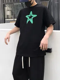 メンズTシャツ5点の星パターン印刷されたTシャツファッションショートスリーフ服高品質の夏と女性のTシャツ