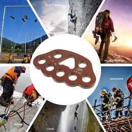Rock Protection Rigging Plate 8 Holes Mountaineering 36KN Force Divide Equipment Camper Arborist Hardware Training Accessories HKD230810