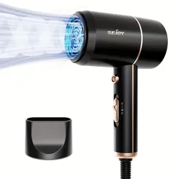 Powerful Ionic Hair Dryer, 1800W Professional Salon Blow Dryer, 19000PM Double Overheat Protection, Cold & Warm Wind, 70.87inch Super Long Cord