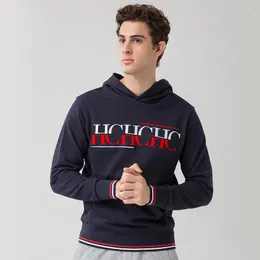 Herrtröjor Chch Autumn Man's Hoodie 2023 Fashion Casual Jacket Loose Top Soft Sweatshirt Print Bekväm sportkläder långärmad för