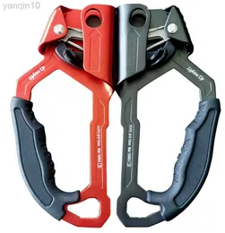 Rock Protection Left Right Rock Climbing Hand Ascender Riser For 8-13mm Rope Hand Grasp Ascender Caving Mountaineering Tree Climber Equip HKD230810