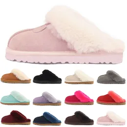 Australia Women fur Slippers Designer Snow slippers sandals Black Brown Blue Red Pink purple navy chestnut sandal size 35-43